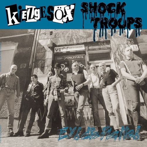 KIEZGESÖX / SHOCK TROOPS - EY! DIE PLATTE! (LP) limited black